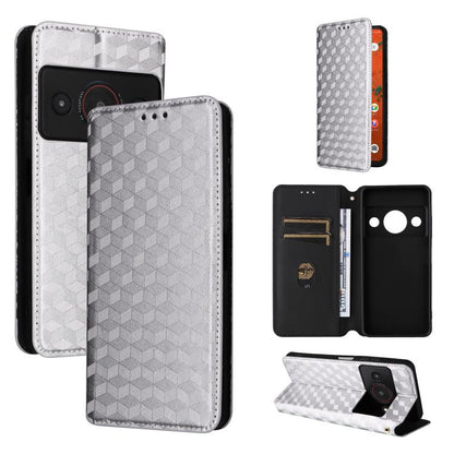 Cubic Grid Texture Flip Leather Phone Case, For ZTE nubia A57 4G, For ZTE nubia Air Pro 5G, For ZTE Kantan Sumaho5 A601ZT, For ZTE nubia Neo 5 Pro 5G, For ZTE nubia Neo 5 5G, For ZTE nubia P9 Pro 5G / Optus X Pro 2 5G, For ZTE nubia Neo 5 GT 5G        ...