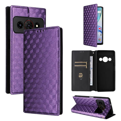 Cubic Grid Texture Flip Leather Phone Case, For ZTE nubia A57 4G, For ZTE nubia Air Pro 5G, For ZTE Kantan Sumaho5 A601ZT, For ZTE nubia Neo 5 Pro 5G, For ZTE nubia Neo 5 5G, For ZTE nubia P9 Pro 5G / Optus X Pro 2 5G, For ZTE nubia Neo 5 GT 5G        ...