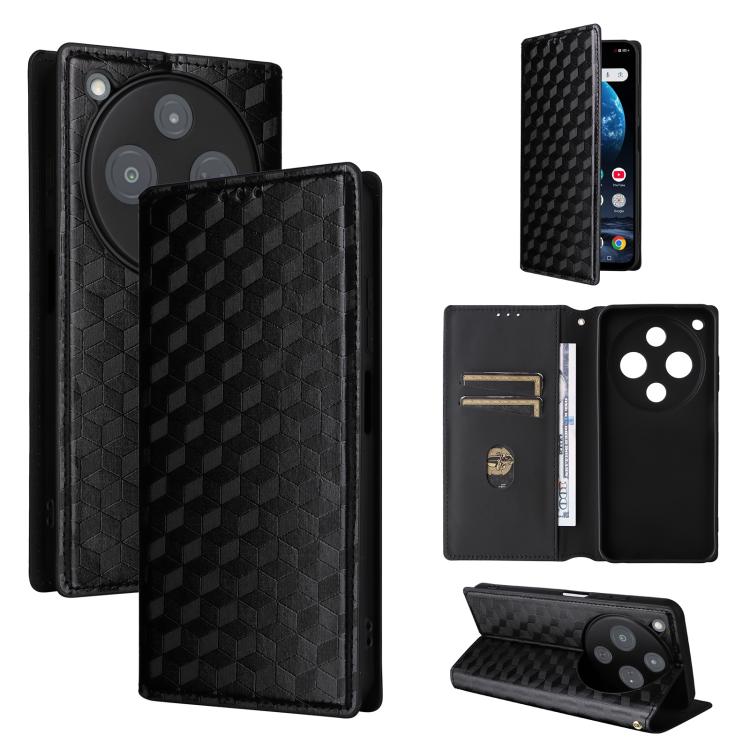 Cubic Grid Texture Flip Leather Phone Case, For ZTE nubia A57 4G, For ZTE nubia Air Pro 5G, For ZTE Kantan Sumaho5 A601ZT, For ZTE nubia Neo 5 Pro 5G, For ZTE nubia Neo 5 5G, For ZTE nubia P9 Pro 5G / Optus X Pro 2 5G, For ZTE nubia Neo 5 GT 5G        ...