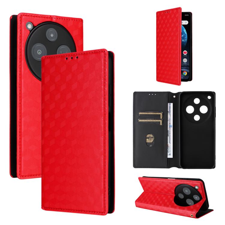 Cubic Grid Texture Flip Leather Phone Case, For ZTE nubia A57 4G, For ZTE nubia Air Pro 5G, For ZTE Kantan Sumaho5 A601ZT, For ZTE nubia Neo 5 Pro 5G, For ZTE nubia Neo 5 5G, For ZTE nubia P9 Pro 5G / Optus X Pro 2 5G, For ZTE nubia Neo 5 GT 5G        ...
