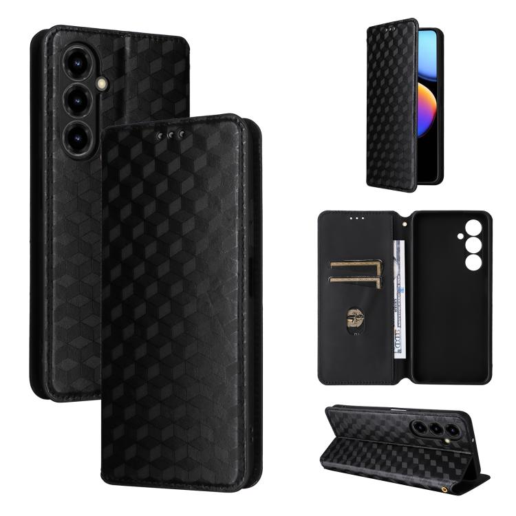 Cubic Grid Texture Flip Leather Phone Case, For ZTE nubia A57 4G, For ZTE nubia Air Pro 5G, For ZTE Kantan Sumaho5 A601ZT, For ZTE nubia Neo 5 Pro 5G, For ZTE nubia Neo 5 5G, For ZTE nubia P9 Pro 5G / Optus X Pro 2 5G, For ZTE nubia Neo 5 GT 5G        ...