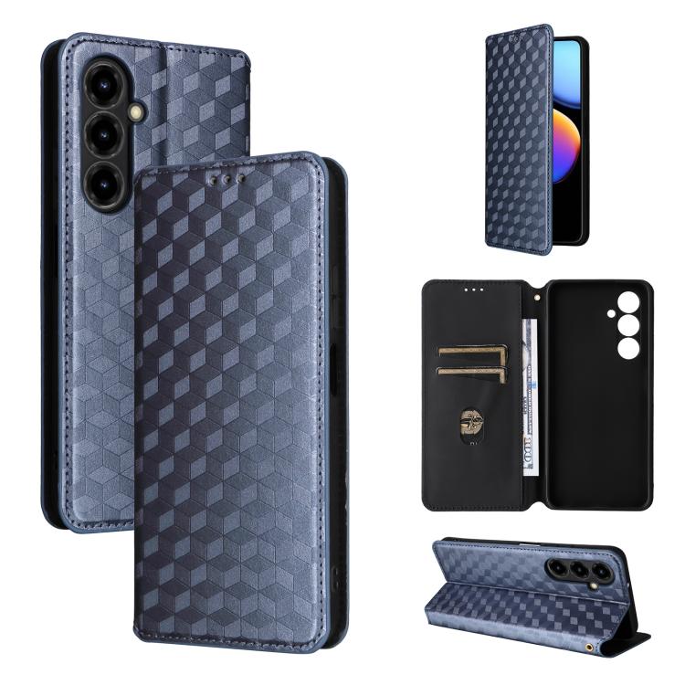 Cubic Grid Texture Flip Leather Phone Case, For ZTE nubia A57 4G, For ZTE nubia Air Pro 5G, For ZTE Kantan Sumaho5 A601ZT, For ZTE nubia Neo 5 Pro 5G, For ZTE nubia Neo 5 5G, For ZTE nubia P9 Pro 5G / Optus X Pro 2 5G, For ZTE nubia Neo 5 GT 5G        ...