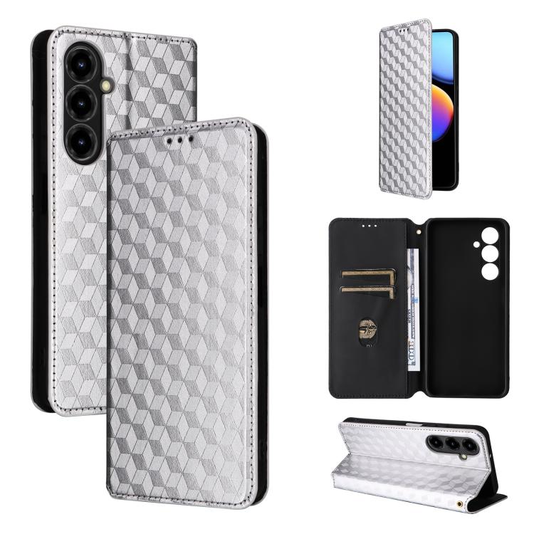 Cubic Grid Texture Flip Leather Phone Case, For ZTE nubia A57 4G, For ZTE nubia Air Pro 5G, For ZTE Kantan Sumaho5 A601ZT, For ZTE nubia Neo 5 Pro 5G, For ZTE nubia Neo 5 5G, For ZTE nubia P9 Pro 5G / Optus X Pro 2 5G, For ZTE nubia Neo 5 GT 5G        ...
