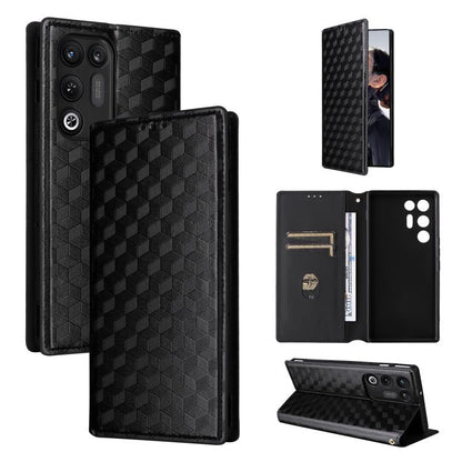 Cubic Grid Texture Flip Leather Phone Case, For ZTE nubia A57 4G, For ZTE nubia Air Pro 5G, For ZTE Kantan Sumaho5 A601ZT, For ZTE nubia Neo 5 Pro 5G, For ZTE nubia Neo 5 5G, For ZTE nubia P9 Pro 5G / Optus X Pro 2 5G, For ZTE nubia Neo 5 GT 5G        ...