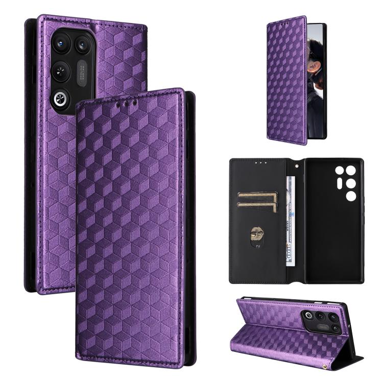 Cubic Grid Texture Flip Leather Phone Case, For ZTE nubia A57 4G, For ZTE nubia Air Pro 5G, For ZTE Kantan Sumaho5 A601ZT, For ZTE nubia Neo 5 Pro 5G, For ZTE nubia Neo 5 5G, For ZTE nubia P9 Pro 5G / Optus X Pro 2 5G, For ZTE nubia Neo 5 GT 5G        ...