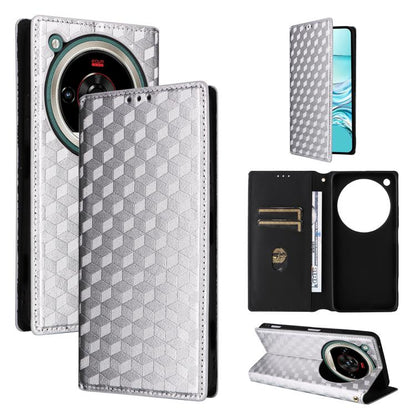 Cubic Grid Texture Flip Leather Phone Case, For ZTE nubia Air 5G, For ZTE nubia Z80 UItra, For ZTE nubia RedMagic 11 Pro+, For ZTE Blade A76 4G, For ZTE Blade A76 5G, For ZTE Blade A36 4G / nubia A36 4G, For ZTE nubia Neo 3 5G                          ...