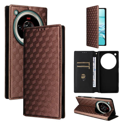 Cubic Grid Texture Flip Leather Phone Case, For ZTE nubia Air 5G, For ZTE nubia Z80 UItra, For ZTE nubia RedMagic 11 Pro+, For ZTE Blade A76 4G, For ZTE Blade A76 5G, For ZTE Blade A36 4G / nubia A36 4G, For ZTE nubia Neo 3 5G                          ...