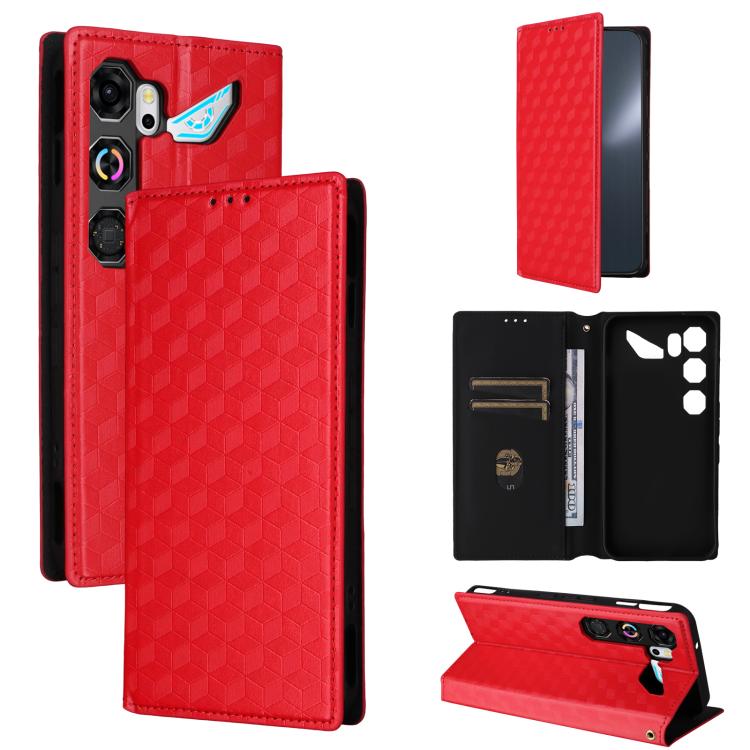Cubic Grid Texture Flip Leather Phone Case, For ZTE nubia A57 4G, For ZTE nubia Air Pro 5G, For ZTE Kantan Sumaho5 A601ZT, For ZTE nubia Neo 5 Pro 5G, For ZTE nubia Neo 5 5G, For ZTE nubia P9 Pro 5G / Optus X Pro 2 5G, For ZTE nubia Neo 5 GT 5G        ...