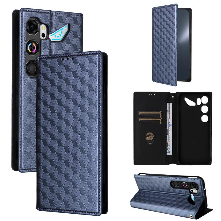 Cubic Grid Texture Flip Leather Phone Case, For ZTE nubia A57 4G, For ZTE nubia Air Pro 5G, For ZTE Kantan Sumaho5 A601ZT, For ZTE nubia Neo 5 Pro 5G, For ZTE nubia Neo 5 5G, For ZTE nubia P9 Pro 5G / Optus X Pro 2 5G, For ZTE nubia Neo 5 GT 5G        ...