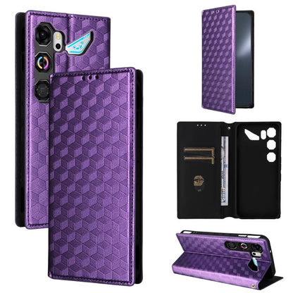 Cubic Grid Texture Flip Leather Phone Case, For ZTE nubia A57 4G, For ZTE nubia Air Pro 5G, For ZTE Kantan Sumaho5 A601ZT, For ZTE nubia Neo 5 Pro 5G, For ZTE nubia Neo 5 5G, For ZTE nubia P9 Pro 5G / Optus X Pro 2 5G, For ZTE nubia Neo 5 GT 5G        ...