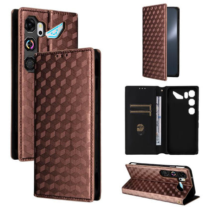 Cubic Grid Texture Flip Leather Phone Case, For ZTE nubia A57 4G, For ZTE nubia Air Pro 5G, For ZTE Kantan Sumaho5 A601ZT, For ZTE nubia Neo 5 Pro 5G, For ZTE nubia Neo 5 5G, For ZTE nubia P9 Pro 5G / Optus X Pro 2 5G, For ZTE nubia Neo 5 GT 5G        ...