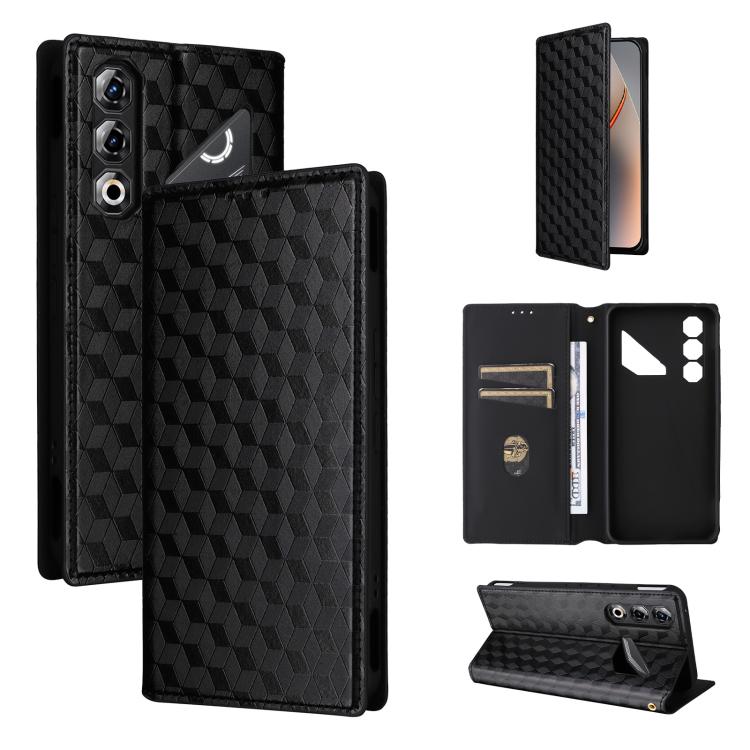 Cubic Grid Texture Flip Leather Phone Case, For ZTE nubia A57 4G, For ZTE nubia Air Pro 5G, For ZTE Kantan Sumaho5 A601ZT, For ZTE nubia Neo 5 Pro 5G, For ZTE nubia Neo 5 5G, For ZTE nubia P9 Pro 5G / Optus X Pro 2 5G, For ZTE nubia Neo 5 GT 5G        ...
