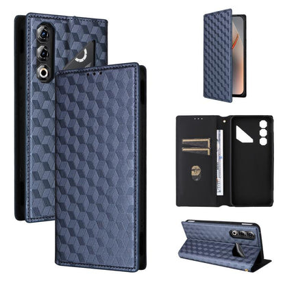 Cubic Grid Texture Flip Leather Phone Case, For ZTE nubia A57 4G, For ZTE nubia Air Pro 5G, For ZTE Kantan Sumaho5 A601ZT, For ZTE nubia Neo 5 Pro 5G, For ZTE nubia Neo 5 5G, For ZTE nubia P9 Pro 5G / Optus X Pro 2 5G, For ZTE nubia Neo 5 GT 5G        ...