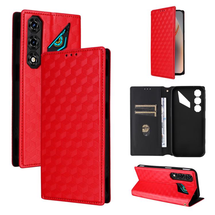 Cubic Grid Texture Flip Leather Phone Case, For ZTE nubia A57 4G, For ZTE nubia Air Pro 5G, For ZTE Kantan Sumaho5 A601ZT, For ZTE nubia Neo 5 Pro 5G, For ZTE nubia Neo 5 5G, For ZTE nubia P9 Pro 5G / Optus X Pro 2 5G, For ZTE nubia Neo 5 GT 5G        ...