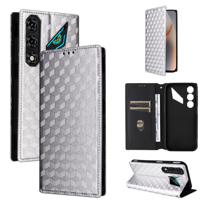 Cubic Grid Texture Flip Leather Phone Case, For ZTE nubia A57 4G, For ZTE nubia Air Pro 5G, For ZTE Kantan Sumaho5 A601ZT, For ZTE nubia Neo 5 Pro 5G, For ZTE nubia Neo 5 5G, For ZTE nubia P9 Pro 5G / Optus X Pro 2 5G, For ZTE nubia Neo 5 GT 5G        ...