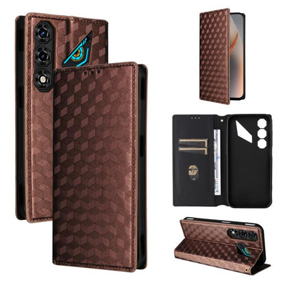 Cubic Grid Texture Flip Leather Phone Case, For ZTE nubia A57 4G, For ZTE nubia Air Pro 5G, For ZTE Kantan Sumaho5 A601ZT, For ZTE nubia Neo 5 Pro 5G, For ZTE nubia Neo 5 5G, For ZTE nubia P9 Pro 5G / Optus X Pro 2 5G, For ZTE nubia Neo 5 GT 5G        ...