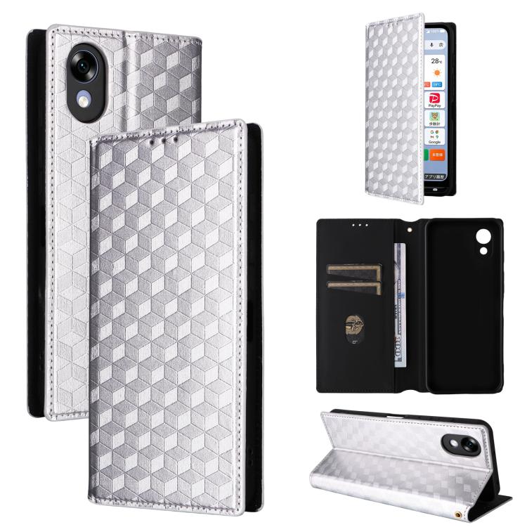 Cubic Grid Texture Flip Leather Phone Case, For ZTE nubia A57 4G, For ZTE nubia Air Pro 5G, For ZTE Kantan Sumaho5 A601ZT, For ZTE nubia Neo 5 Pro 5G, For ZTE nubia Neo 5 5G, For ZTE nubia P9 Pro 5G / Optus X Pro 2 5G, For ZTE nubia Neo 5 GT 5G        ...