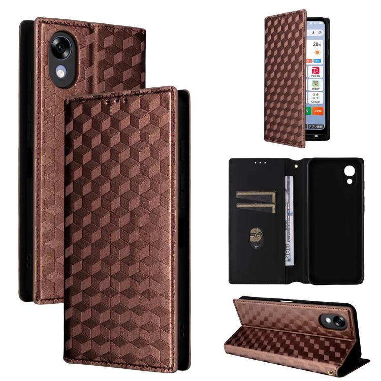 Cubic Grid Texture Flip Leather Phone Case, For ZTE nubia A57 4G, For ZTE nubia Air Pro 5G, For ZTE Kantan Sumaho5 A601ZT, For ZTE nubia Neo 5 Pro 5G, For ZTE nubia Neo 5 5G, For ZTE nubia P9 Pro 5G / Optus X Pro 2 5G, For ZTE nubia Neo 5 GT 5G        ...