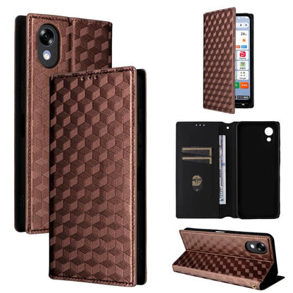 Cubic Grid Texture Flip Leather Phone Case, For ZTE nubia A57 4G, For ZTE nubia Air Pro 5G, For ZTE Kantan Sumaho5 A601ZT, For ZTE nubia Neo 5 Pro 5G, For ZTE nubia Neo 5 5G, For ZTE nubia P9 Pro 5G / Optus X Pro 2 5G, For ZTE nubia Neo 5 GT 5G        ...