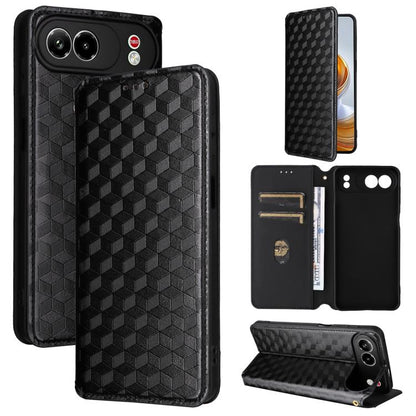 Cubic Grid Texture Flip Leather Phone Case, For ZTE nubia A57 4G, For ZTE nubia Air Pro 5G, For ZTE Kantan Sumaho5 A601ZT, For ZTE nubia Neo 5 Pro 5G, For ZTE nubia Neo 5 5G, For ZTE nubia P9 Pro 5G / Optus X Pro 2 5G, For ZTE nubia Neo 5 GT 5G        ...