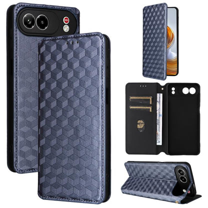 Cubic Grid Texture Flip Leather Phone Case, For ZTE nubia A57 4G, For ZTE nubia Air Pro 5G, For ZTE Kantan Sumaho5 A601ZT, For ZTE nubia Neo 5 Pro 5G, For ZTE nubia Neo 5 5G, For ZTE nubia P9 Pro 5G / Optus X Pro 2 5G, For ZTE nubia Neo 5 GT 5G        ...