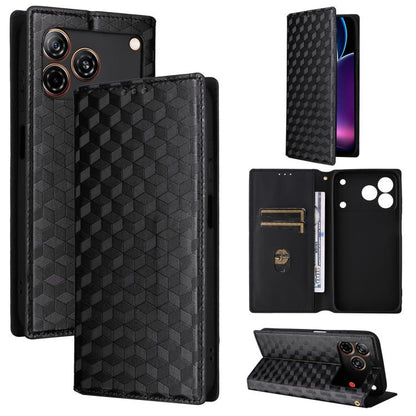 Cubic Grid Texture Flip Leather Phone Case, For ZTE nubia A57 4G, For ZTE nubia Air Pro 5G, For ZTE Kantan Sumaho5 A601ZT, For ZTE nubia Neo 5 Pro 5G, For ZTE nubia Neo 5 5G, For ZTE nubia P9 Pro 5G / Optus X Pro 2 5G, For ZTE nubia Neo 5 GT 5G        ...