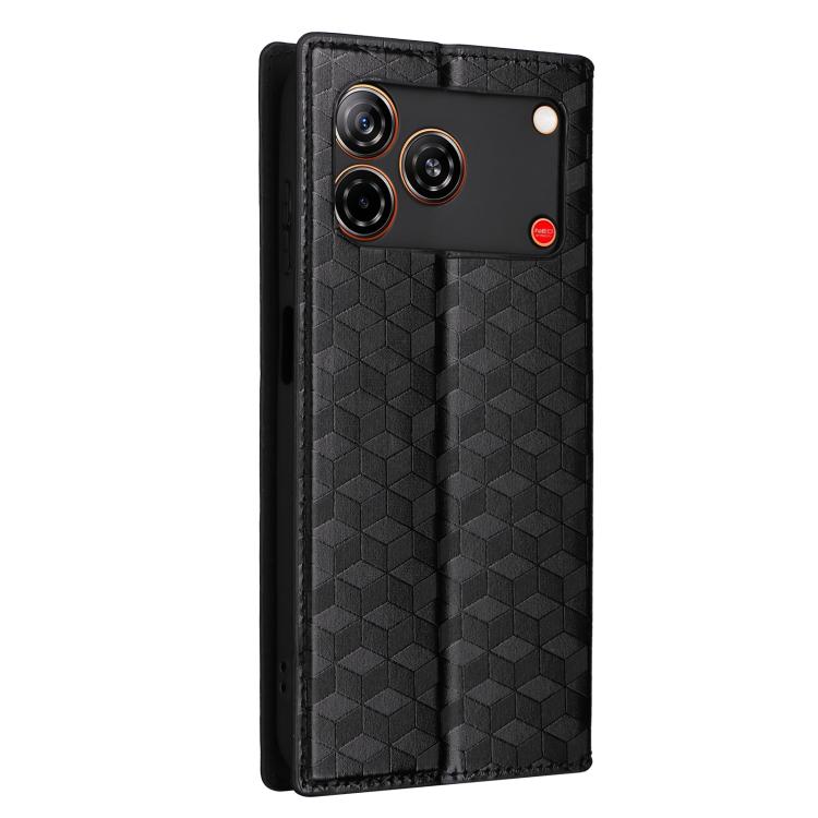 Cubic Grid Texture Flip Leather Phone Case, For ZTE nubia A57 4G, For ZTE nubia Air Pro 5G, For ZTE Kantan Sumaho5 A601ZT, For ZTE nubia Neo 5 Pro 5G, For ZTE nubia Neo 5 5G, For ZTE nubia P9 Pro 5G / Optus X Pro 2 5G, For ZTE nubia Neo 5 GT 5G        ...