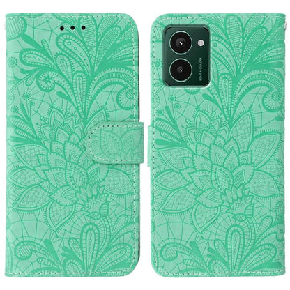 Lace Flower Embossing Flip Leather Phone Case, For HMD Pulse Pro