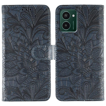 Lace Flower Embossing Flip Leather Phone Case, For HMD Pulse Pro