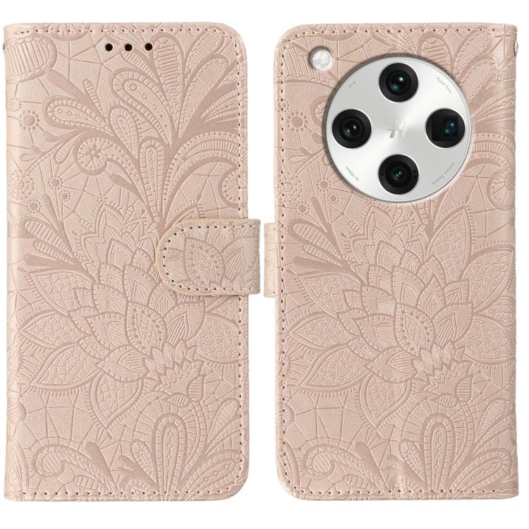 Lace Flower Embossing Flip Leather Phone Case, For OPPO Find X9, For OPPO A6 Pro 5G, For OPPO Find X9 Pro, For OPPO A5 Pro 5G Global, For OPPO Reno13 Pro 5G Global, For OPPO Reno13 5G Global, For OPPO Reno13 F 4G Global / 5G Global, For OPPO Find X8   ...