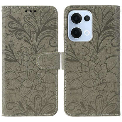 Lace Flower Embossing Flip Leather Phone Case, For OPPO Find X9, For OPPO A6 Pro 5G, For OPPO Find X9 Pro, For OPPO A5 Pro 5G Global, For OPPO Reno13 Pro 5G Global, For OPPO Reno13 5G Global, For OPPO Reno13 F 4G Global / 5G Global, For OPPO Find X8   ...