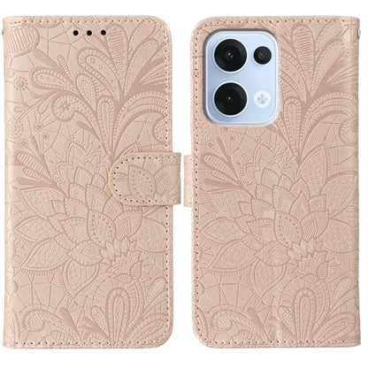 Lace Flower Embossing Flip Leather Phone Case, For OPPO Find X9, For OPPO A6 Pro 5G, For OPPO Find X9 Pro, For OPPO A5 Pro 5G Global, For OPPO Reno13 Pro 5G Global, For OPPO Reno13 5G Global, For OPPO Reno13 F 4G Global / 5G Global, For OPPO Find X8   ...