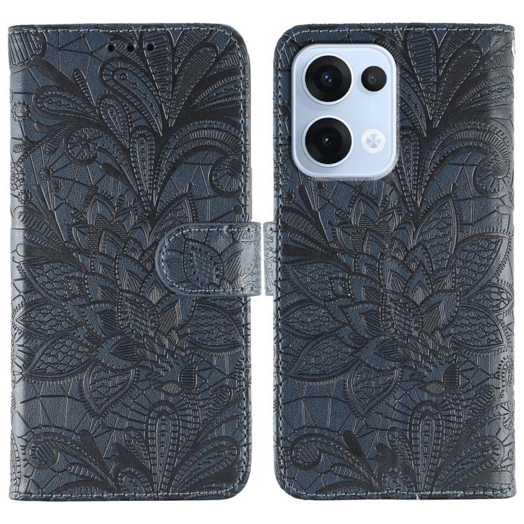 Lace Flower Embossing Flip Leather Phone Case, For OPPO Find X9, For OPPO A6 Pro 5G, For OPPO Find X9 Pro, For OPPO A5 Pro 5G Global, For OPPO Reno13 Pro 5G Global, For OPPO Reno13 5G Global, For OPPO Reno13 F 4G Global / 5G Global, For OPPO Find X8   ...