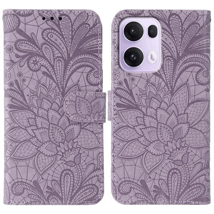 Lace Flower Embossing Flip Leather Phone Case, For OPPO Find X9, For OPPO A6 Pro 5G, For OPPO Find X9 Pro, For OPPO A5 Pro 5G Global, For OPPO Reno13 Pro 5G Global, For OPPO Reno13 5G Global, For OPPO Reno13 F 4G Global / 5G Global, For OPPO Find X8   ...