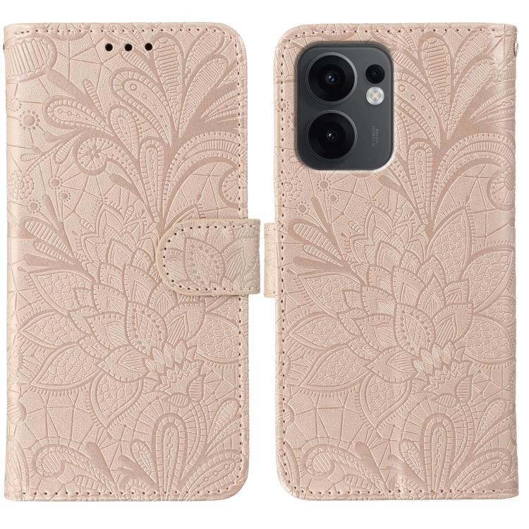 Lace Flower Embossing Flip Leather Phone Case, For OPPO Find X9, For OPPO A6 Pro 5G, For OPPO Find X9 Pro, For OPPO A5 Pro 5G Global, For OPPO Reno13 Pro 5G Global, For OPPO Reno13 5G Global, For OPPO Reno13 F 4G Global / 5G Global, For OPPO Find X8   ...