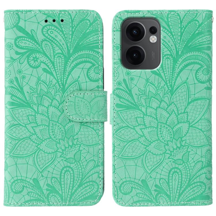 Lace Flower Embossing Flip Leather Phone Case, For OPPO Find X9, For OPPO A6 Pro 5G, For OPPO Find X9 Pro, For OPPO A5 Pro 5G Global, For OPPO Reno13 Pro 5G Global, For OPPO Reno13 5G Global, For OPPO Reno13 F 4G Global / 5G Global, For OPPO Find X8   ...