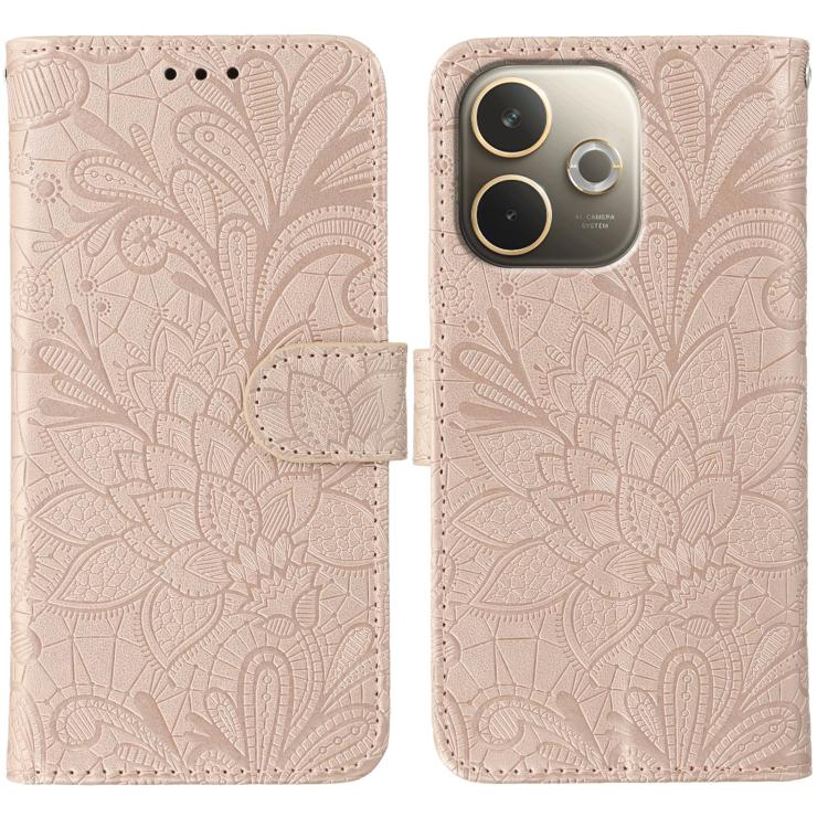 Lace Flower Embossing Flip Leather Phone Case, For OPPO Find X9, For OPPO A6 Pro 5G, For OPPO Find X9 Pro, For OPPO A5 Pro 5G Global, For OPPO Reno13 Pro 5G Global, For OPPO Reno13 5G Global, For OPPO Reno13 F 4G Global / 5G Global, For OPPO Find X8   ...