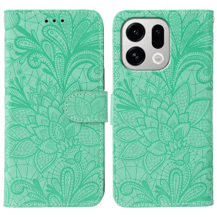 Lace Flower Embossing Flip Leather Phone Case, For OPPO Find X9, For OPPO A6 Pro 5G, For OPPO Find X9 Pro, For OPPO A5 Pro 5G Global, For OPPO Reno13 Pro 5G Global, For OPPO Reno13 5G Global, For OPPO Reno13 F 4G Global / 5G Global, For OPPO Find X8   ...