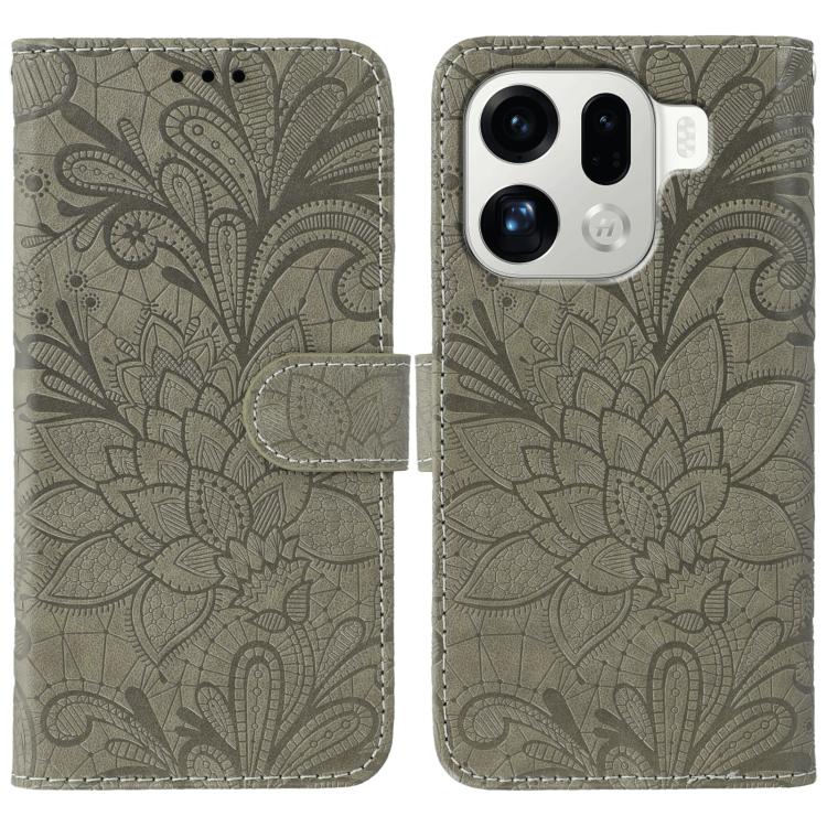 Lace Flower Embossing Flip Leather Phone Case, For OPPO Find X9, For OPPO A6 Pro 5G, For OPPO Find X9 Pro, For OPPO A5 Pro 5G Global, For OPPO Reno13 Pro 5G Global, For OPPO Reno13 5G Global, For OPPO Reno13 F 4G Global / 5G Global, For OPPO Find X8   ...