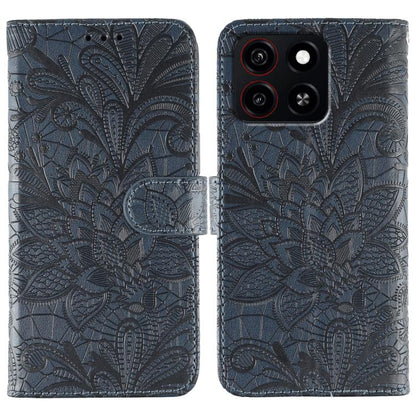 Lace Flower Embossing Flip Leather Phone Case, For ZTE Blade A35