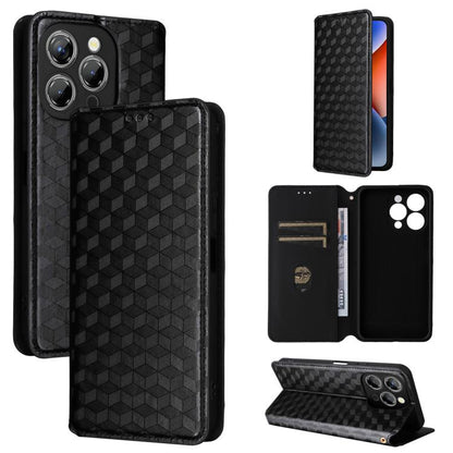 Cubic Grid Texture Flip Leather Phone Case, For Oukitel C66, For Oukitel C17 4G 2026, For Oukitel C5 4G 2025, For Oukitel C3 4G 2025, For Oukitel C62 / C62 Pro, For Oukitel C59 / C59 Pro, For Oukitel C61 / C61 Pro, For Oukitel P1                       ...