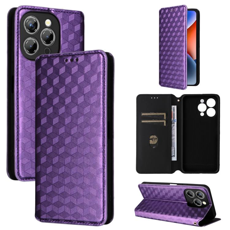 Cubic Grid Texture Flip Leather Phone Case, For Oukitel C66, For Oukitel C17 4G 2026, For Oukitel C5 4G 2025, For Oukitel C3 4G 2025, For Oukitel C62 / C62 Pro, For Oukitel C59 / C59 Pro, For Oukitel C61 / C61 Pro, For Oukitel P1                       ...
