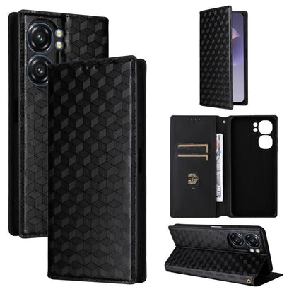 Cubic Grid Texture Flip Leather Phone Case, For Oukitel C66, For Oukitel C17 4G 2026, For Oukitel C5 4G 2025, For Oukitel C3 4G 2025, For Oukitel C62 / C62 Pro, For Oukitel C59 / C59 Pro, For Oukitel C61 / C61 Pro, For Oukitel P1                       ...