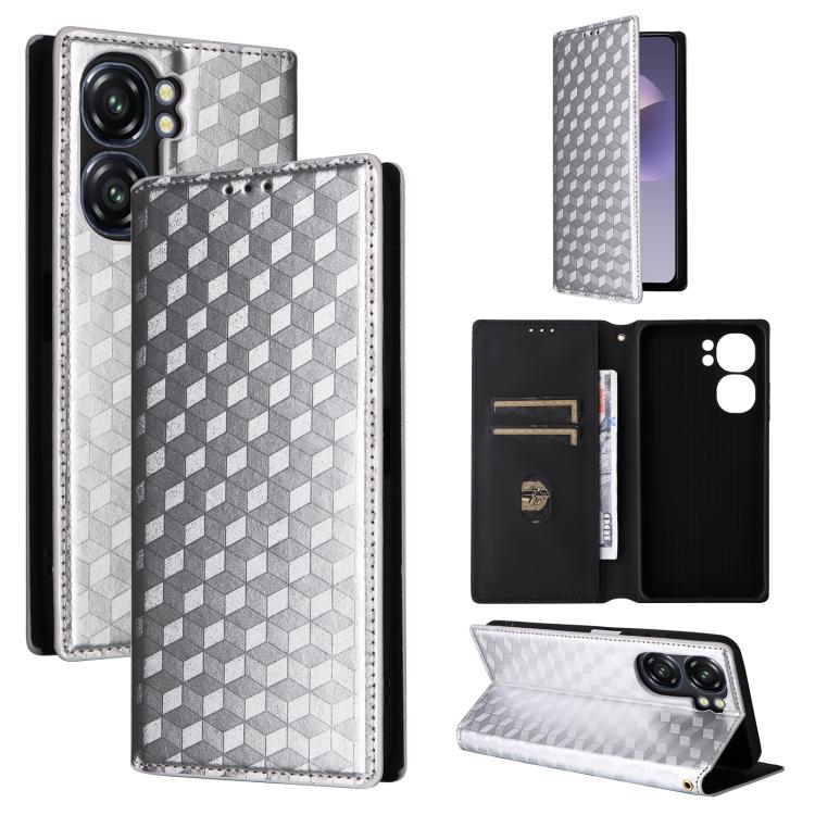 Cubic Grid Texture Flip Leather Phone Case, For Oukitel C66, For Oukitel C17 4G 2026, For Oukitel C5 4G 2025, For Oukitel C3 4G 2025, For Oukitel C62 / C62 Pro, For Oukitel C59 / C59 Pro, For Oukitel C61 / C61 Pro, For Oukitel P1                       ...