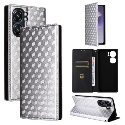 Cubic Grid Texture Flip Leather Phone Case, For Oukitel C66, For Oukitel C17 4G 2026, For Oukitel C5 4G 2025, For Oukitel C3 4G 2025, For Oukitel C62 / C62 Pro, For Oukitel C59 / C59 Pro, For Oukitel C61 / C61 Pro, For Oukitel P1                       ...
