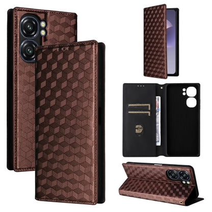 Cubic Grid Texture Flip Leather Phone Case, For Oukitel C66, For Oukitel C17 4G 2026, For Oukitel C5 4G 2025, For Oukitel C3 4G 2025, For Oukitel C62 / C62 Pro, For Oukitel C59 / C59 Pro, For Oukitel C61 / C61 Pro, For Oukitel P1                       ...