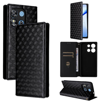 Cubic Grid Texture Flip Leather Phone Case, For Oukitel C66, For Oukitel C17 4G 2026, For Oukitel C5 4G 2025, For Oukitel C3 4G 2025, For Oukitel C62 / C62 Pro, For Oukitel C59 / C59 Pro, For Oukitel C61 / C61 Pro, For Oukitel P1                       ...