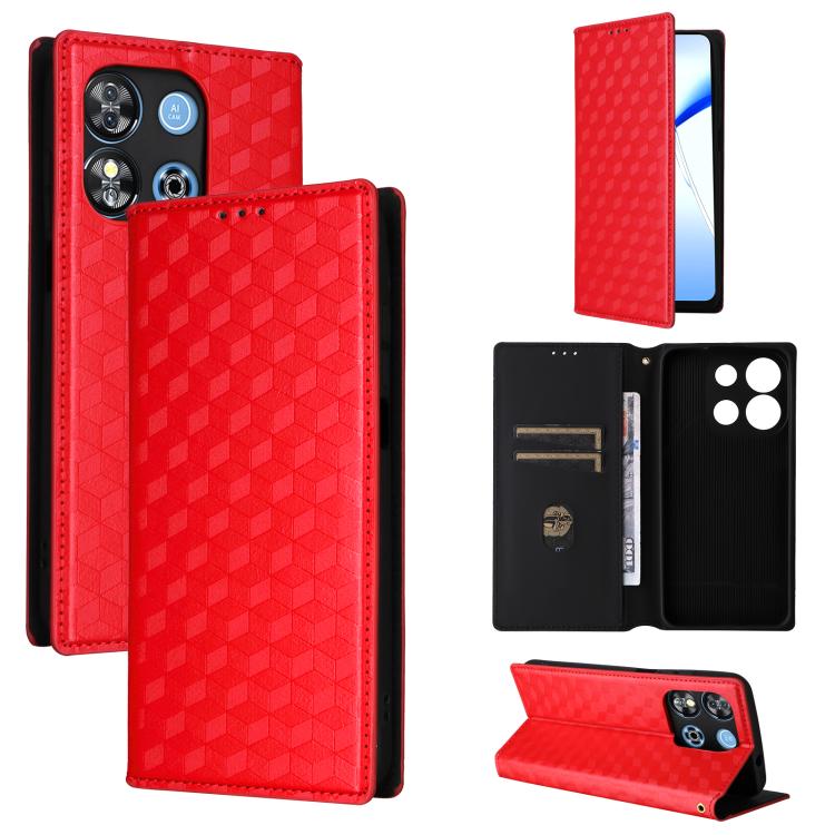 Cubic Grid Texture Flip Leather Phone Case, For Oukitel C66, For Oukitel C17 4G 2026, For Oukitel C5 4G 2025, For Oukitel C3 4G 2025, For Oukitel C62 / C62 Pro, For Oukitel C59 / C59 Pro, For Oukitel C61 / C61 Pro, For Oukitel P1                       ...