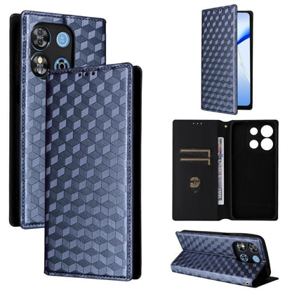 Cubic Grid Texture Flip Leather Phone Case, For Oukitel C66, For Oukitel C17 4G 2026, For Oukitel C5 4G 2025, For Oukitel C3 4G 2025, For Oukitel C62 / C62 Pro, For Oukitel C59 / C59 Pro, For Oukitel C61 / C61 Pro, For Oukitel P1                       ...
