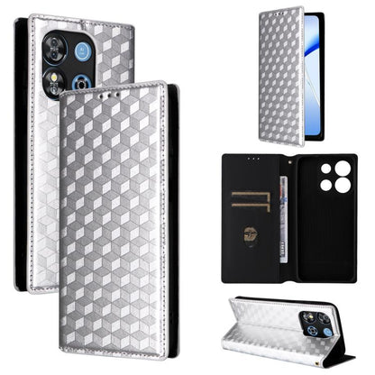 Cubic Grid Texture Flip Leather Phone Case, For Oukitel C66, For Oukitel C17 4G 2026, For Oukitel C5 4G 2025, For Oukitel C3 4G 2025, For Oukitel C62 / C62 Pro, For Oukitel C59 / C59 Pro, For Oukitel C61 / C61 Pro, For Oukitel P1                       ...